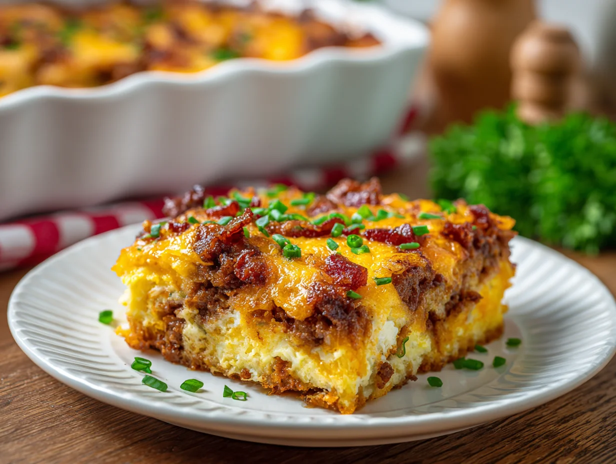 BBQ Bacon Cheeseburger Casserole