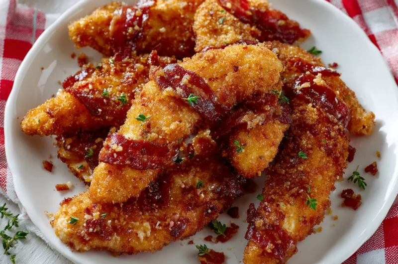 Sweet Bacon Brown Sugar Chicken Tenders Recipe