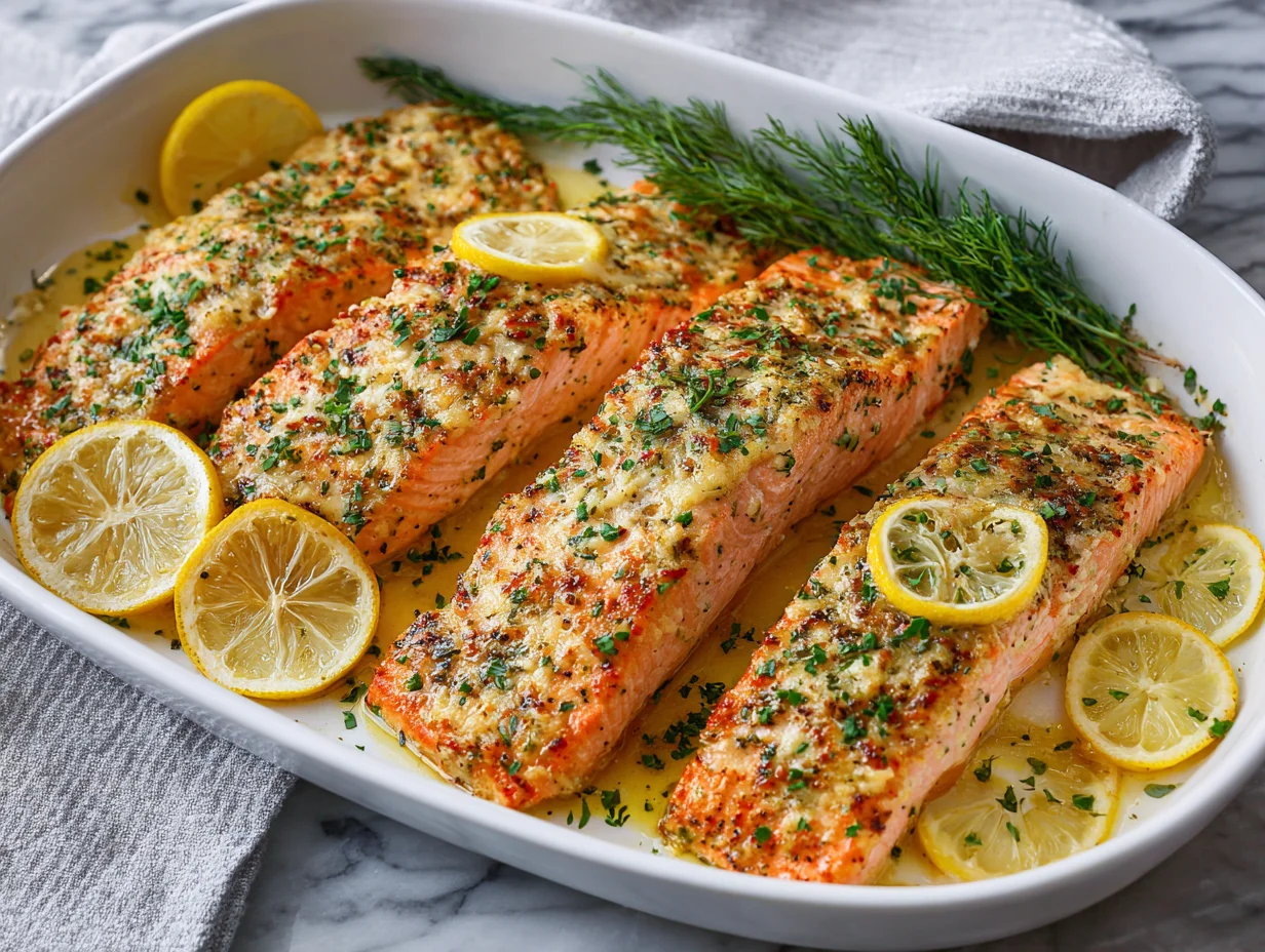 Baked Boursin Salmon