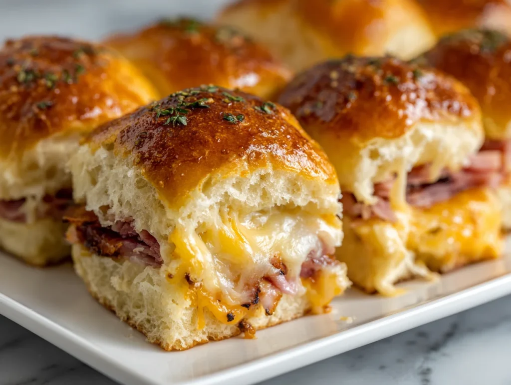 Baked Ham and Cheese Sliders
