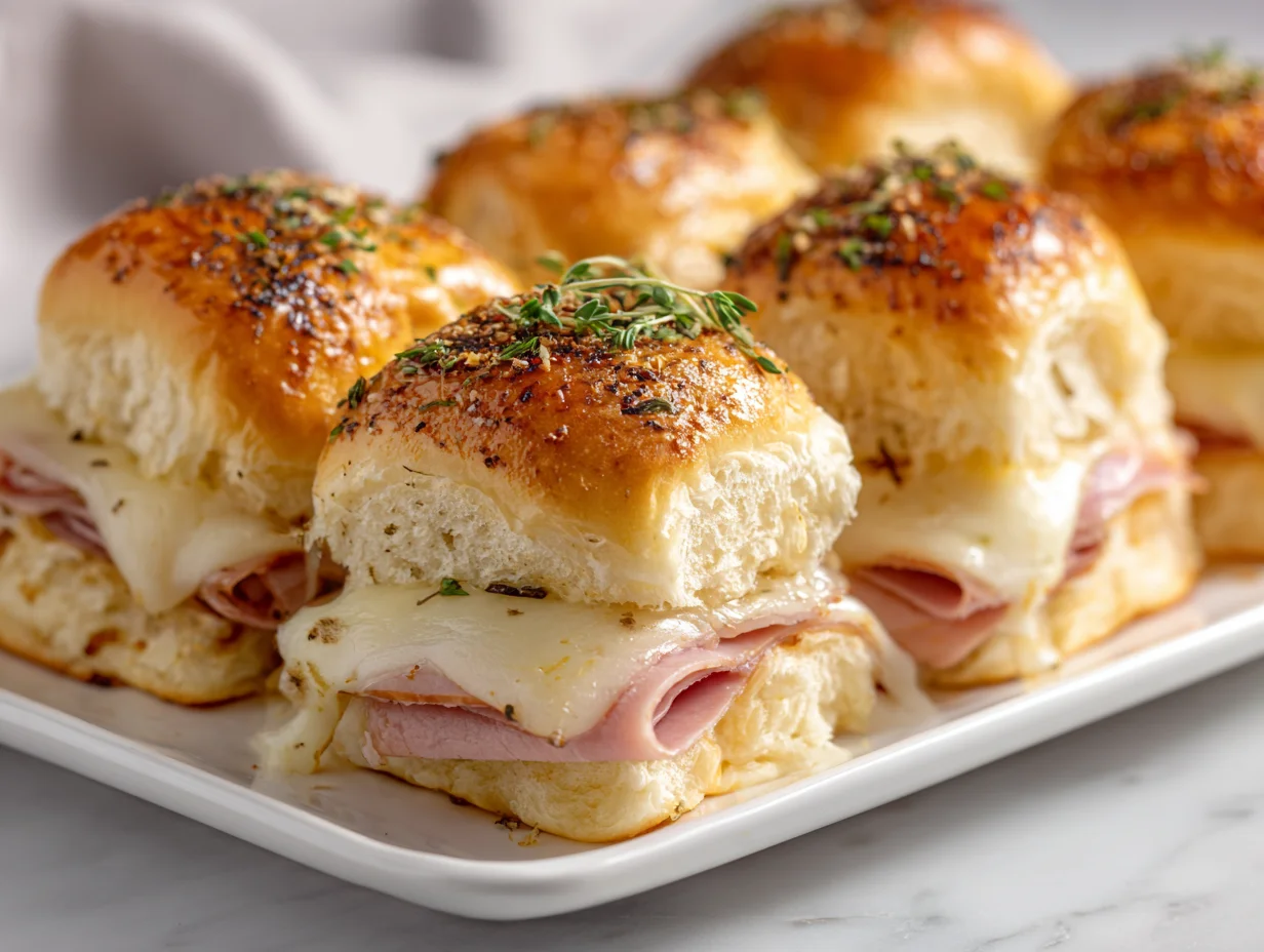 Baked Ham and Cheese Sliders