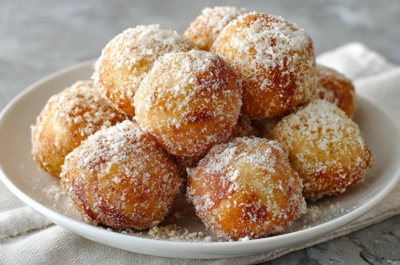 Soft Banana Donut Holes Recipe