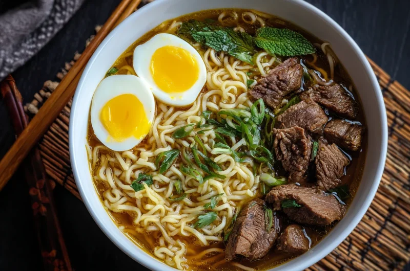 Spicy Beef Ramen Noodles Recipe