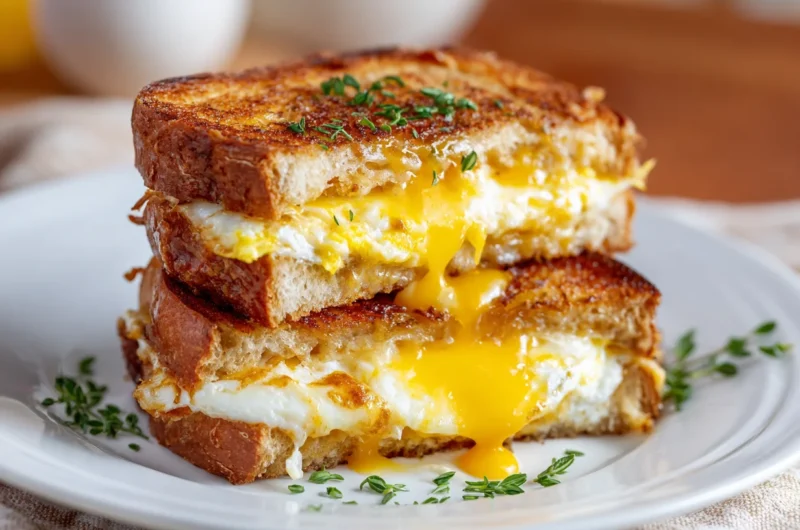 Melty Breakfast Grilled Cheese Recipe