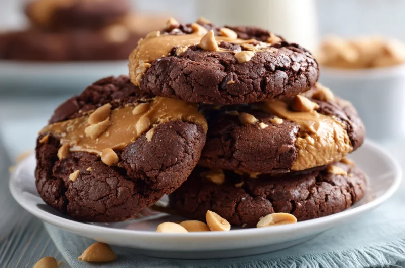 Brownie Cookies with a Peanut Butter Recipe
