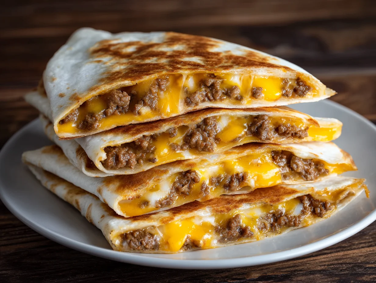 Cheeseburger Quesadilla