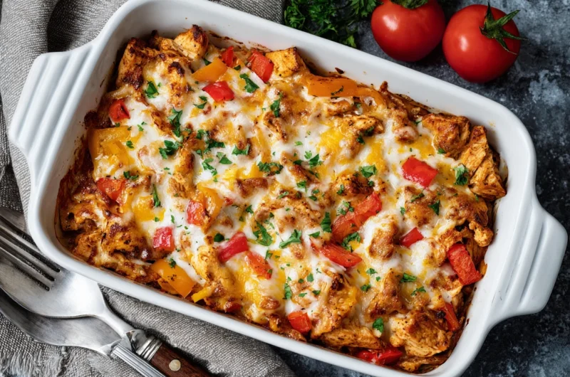 Spicy Chicken Fajita Casserole Recipe