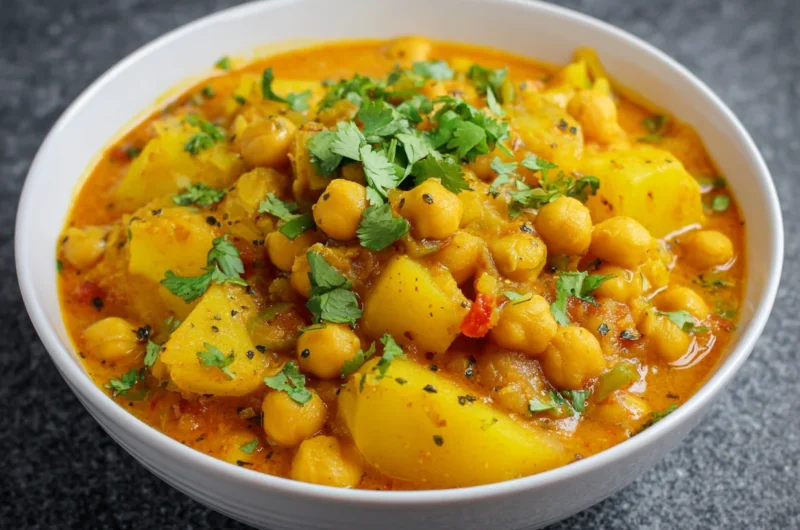 Spiced Chickpea and Potato Delight Curry Recipe