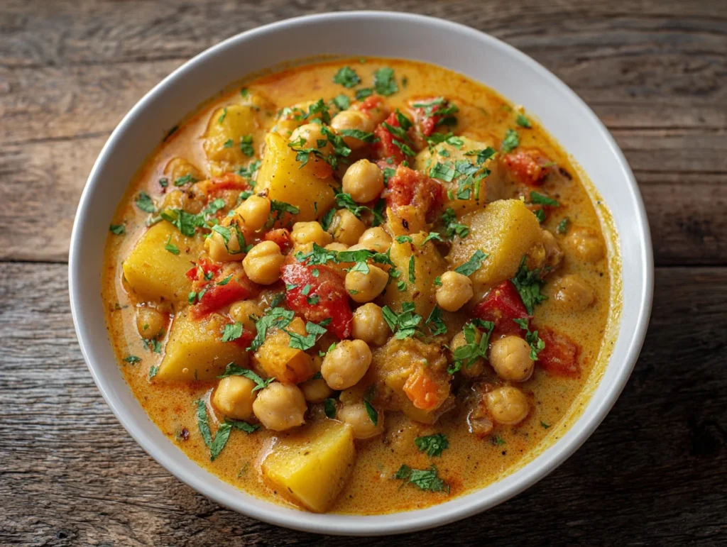 Chickpea and Potato Delight Curry