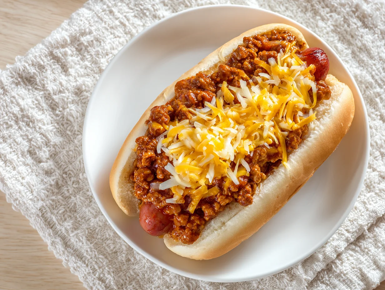 Chili Cheese Dog Sandwich