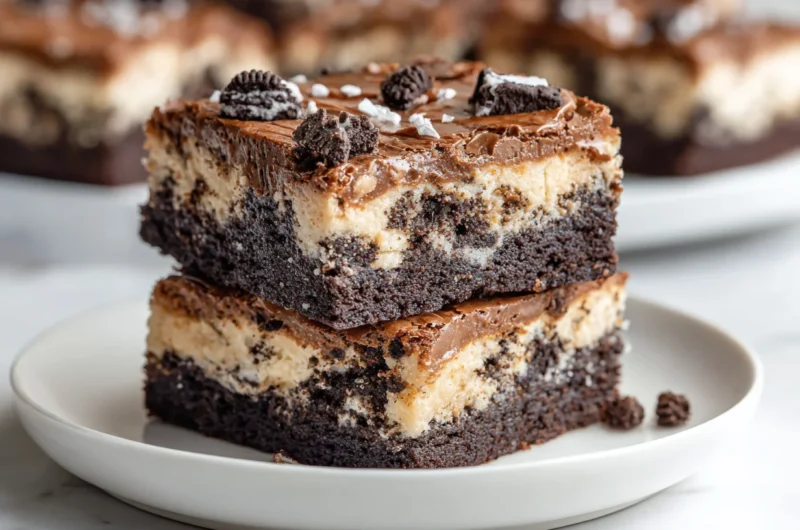 Decadent Cookie Dough Oreo Brownies Recipe