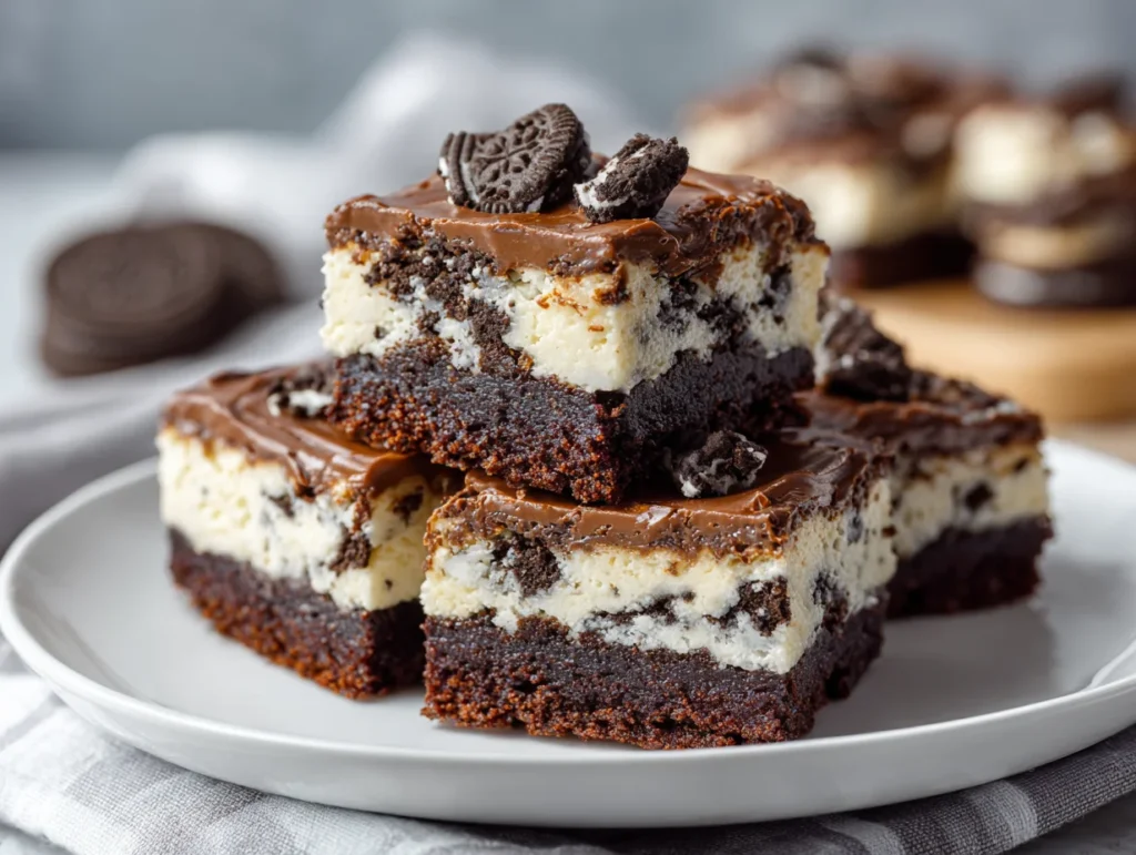 Cookie Dough Oreo Brownies