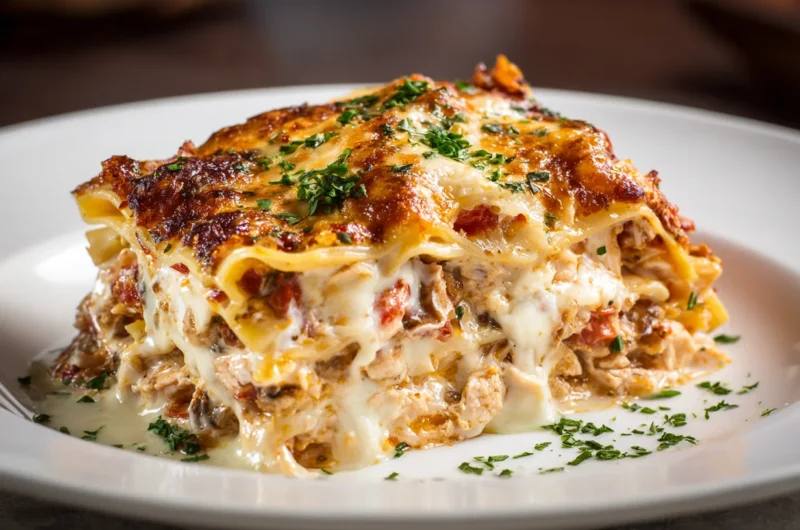 Cheesy Crack Chicken Lasagna Recipe