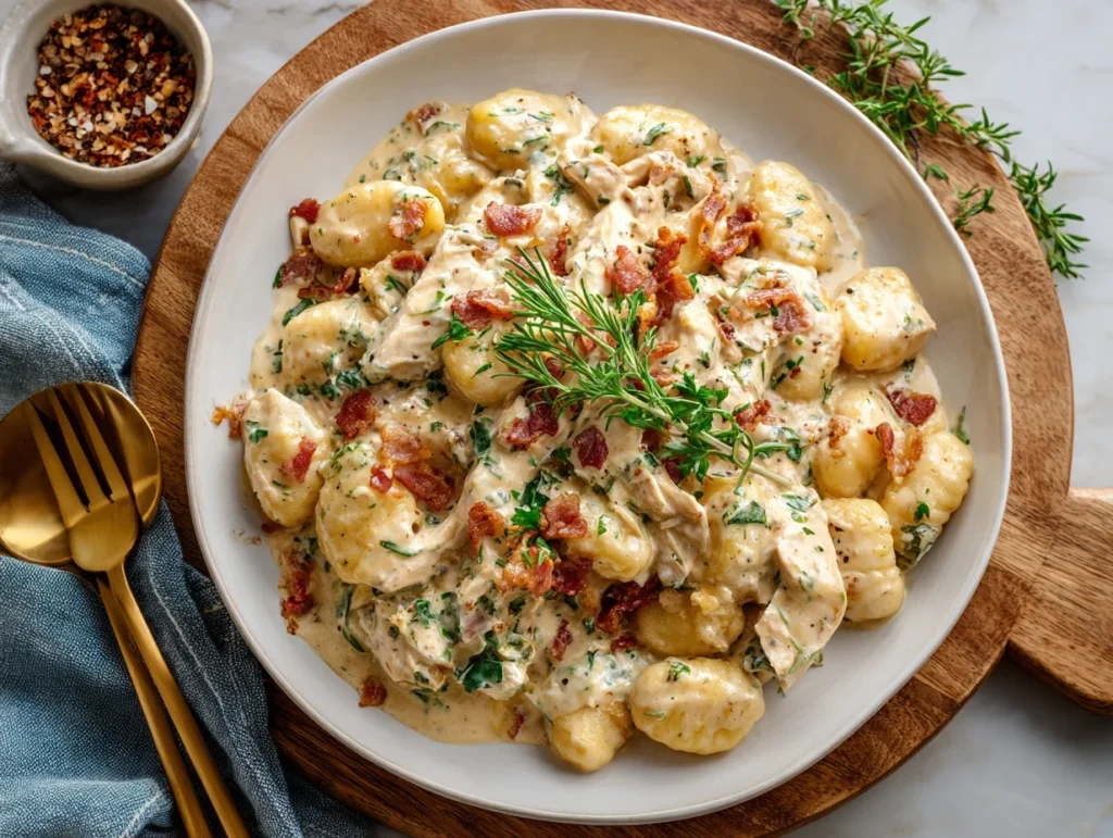 Creamy Crack Chicken Gnocchi