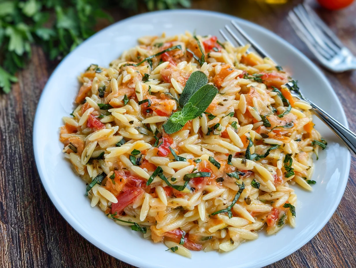 Creamy Tuscan Orzo