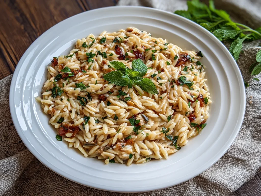 Creamy Tuscan Orzo