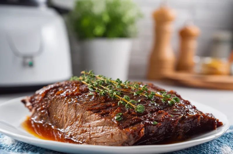 Slow Cooked Crockpot Brisket Recipe