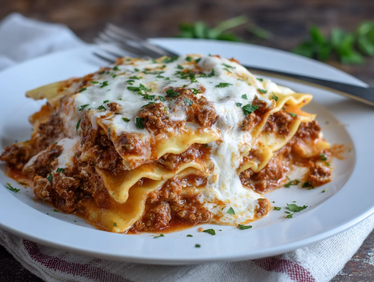 Crockpot Ravioli Lasagna