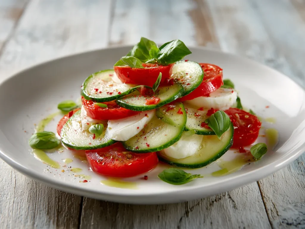Cucumber Caprese Salad