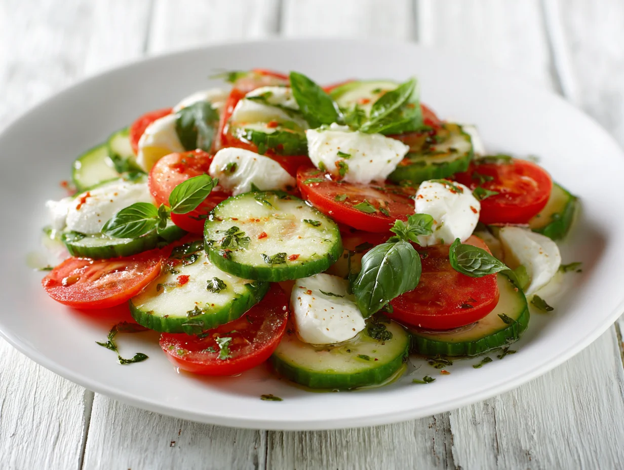 Cucumber Caprese Salad