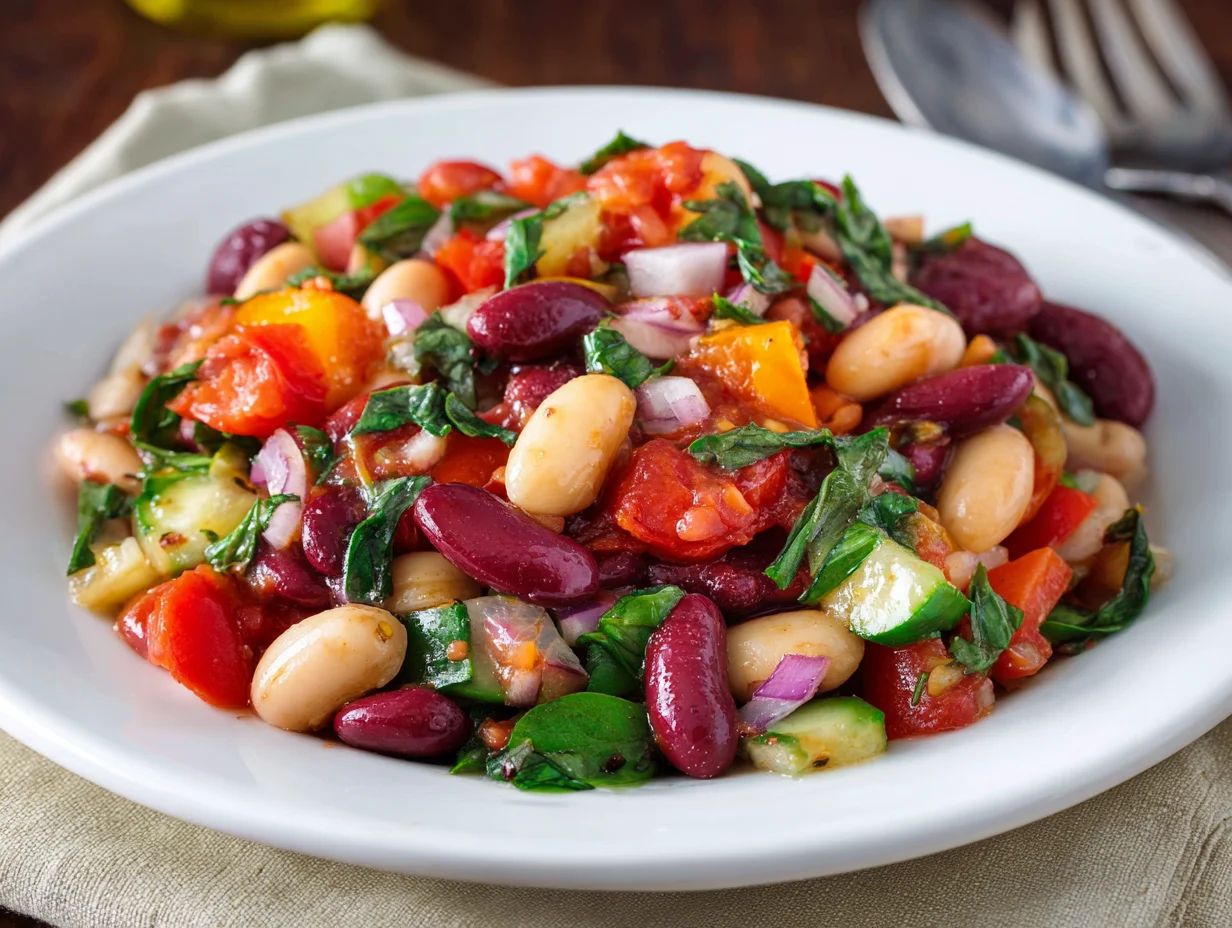 Double Bean Mediterranean Salad