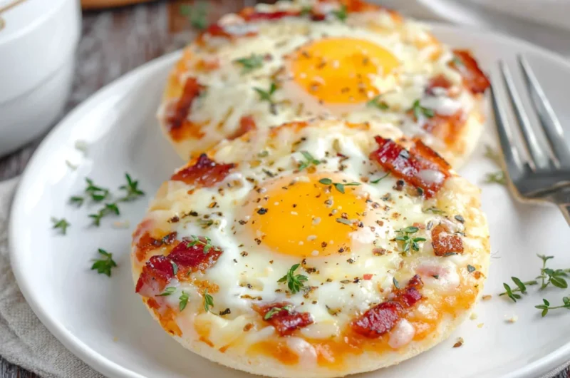Fun English Muffin Breakfast Pizzas Recipe