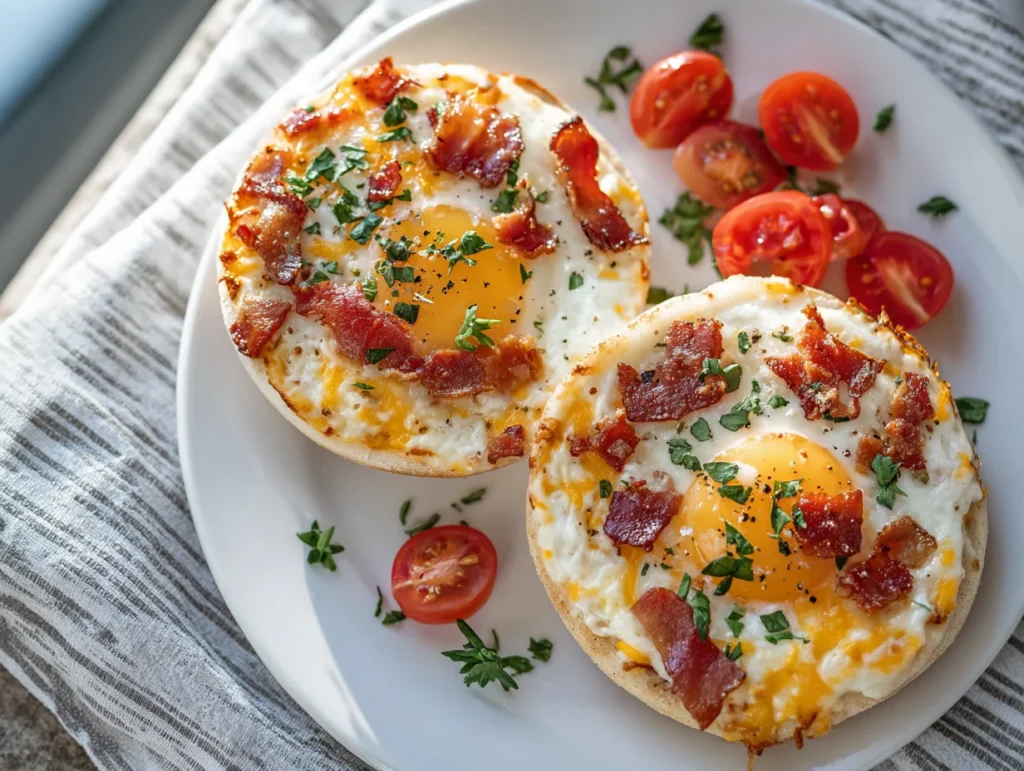 English Muffin Breakfast Pizzas