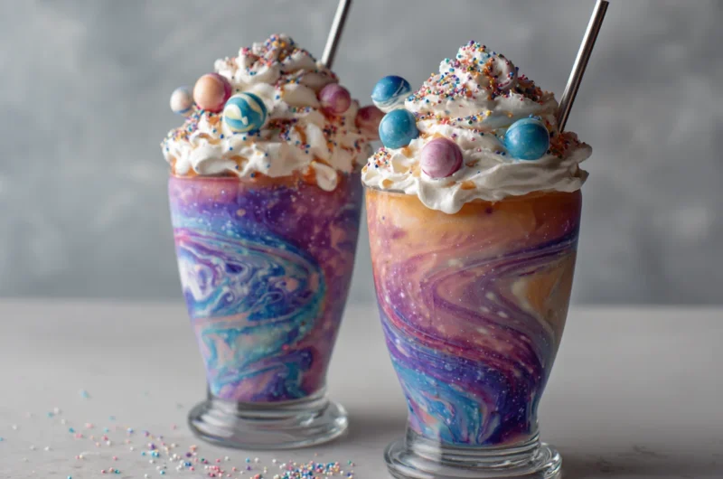 Colorful Galaxy Swirl Freakshakes Recipe