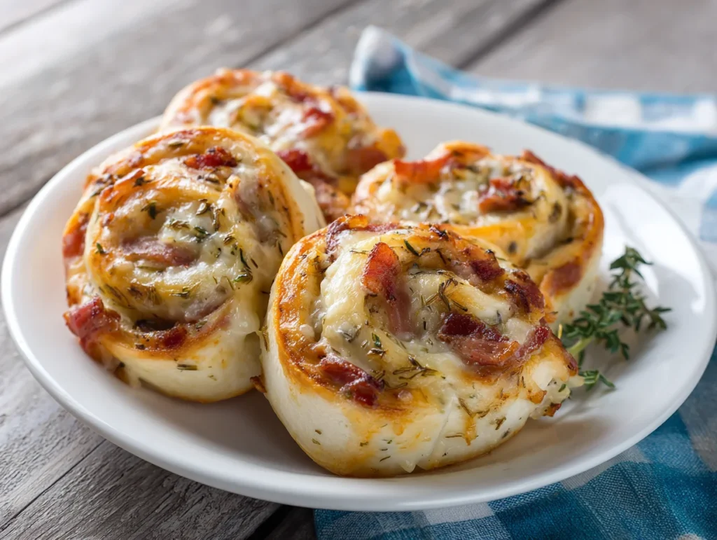 Garlic Butter Bacon Cheeseburger Rollups