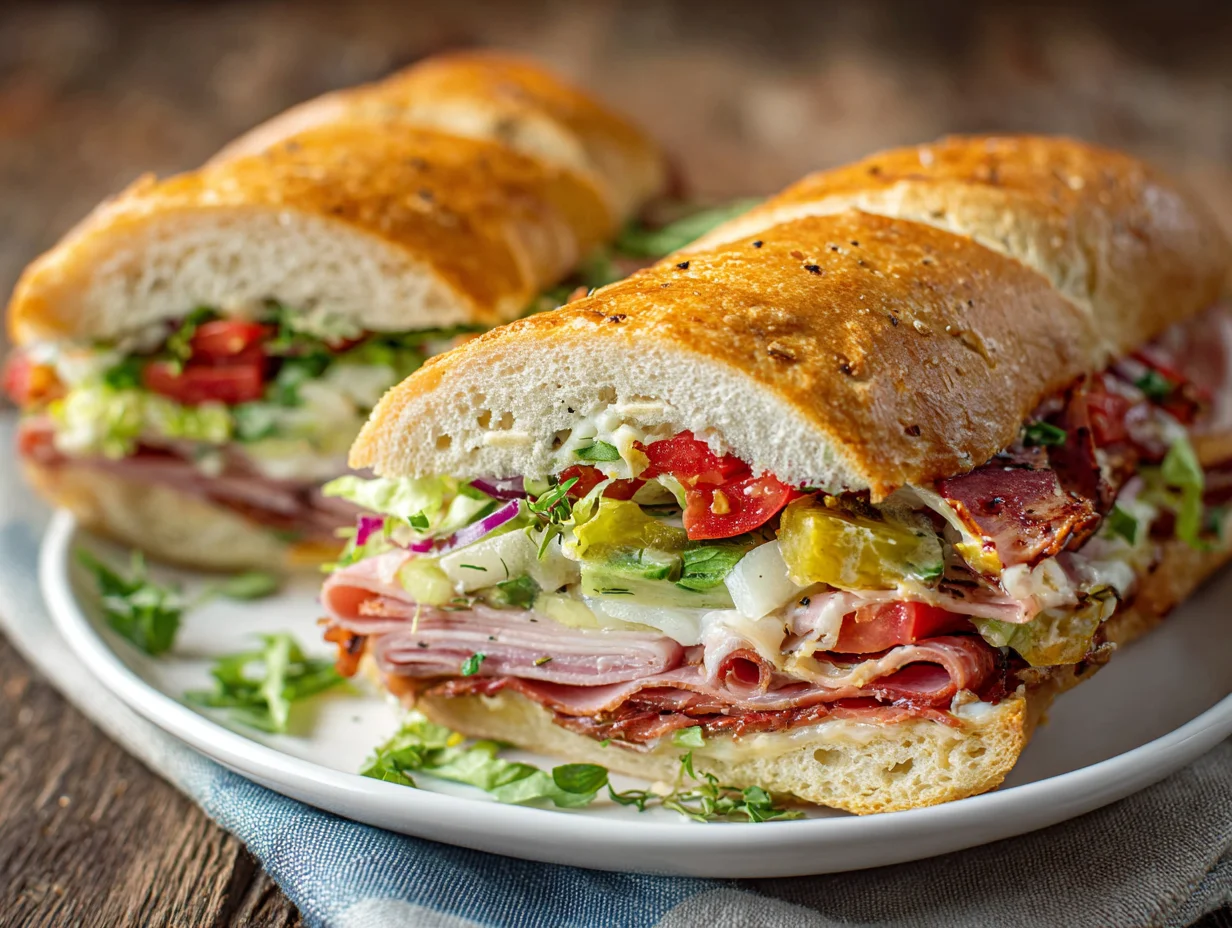 Giant Muffaletta Italian Sandwich
