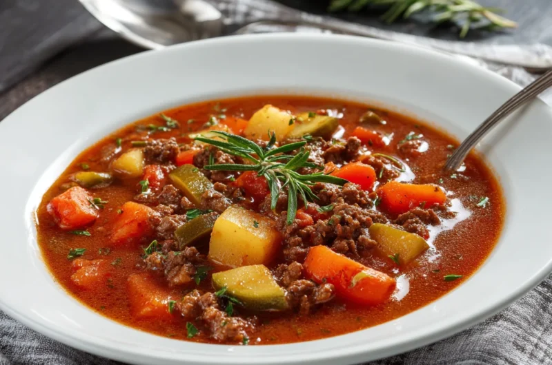 Comforting Ground Beef Stew Recipe