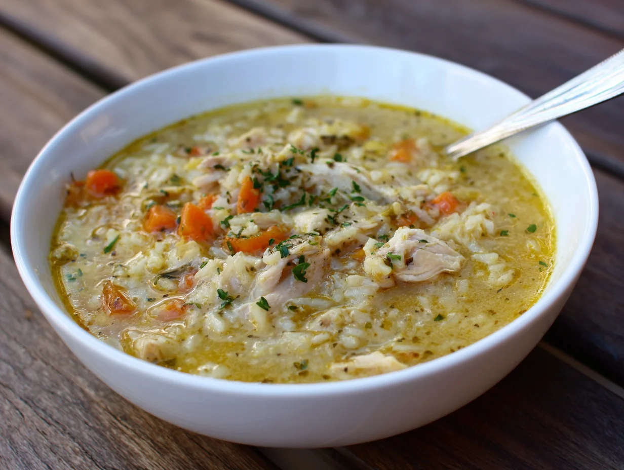 Hearty Chicken and Rice Comfort Soup