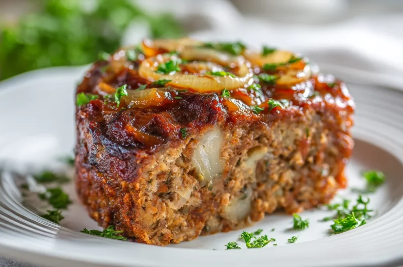 Savory Crockpot French Onion Meatloaf Recipe