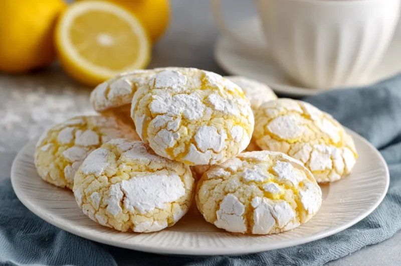 Tangy Lemon Crinkle Cookies Recipe