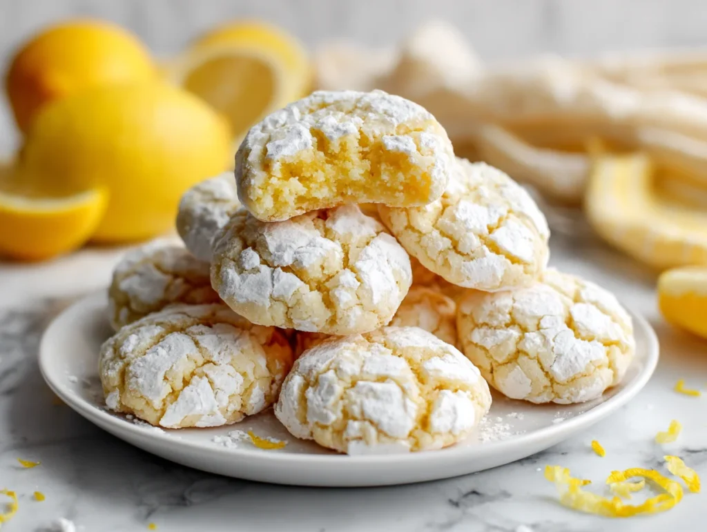 Lemon Crinkle Cookies