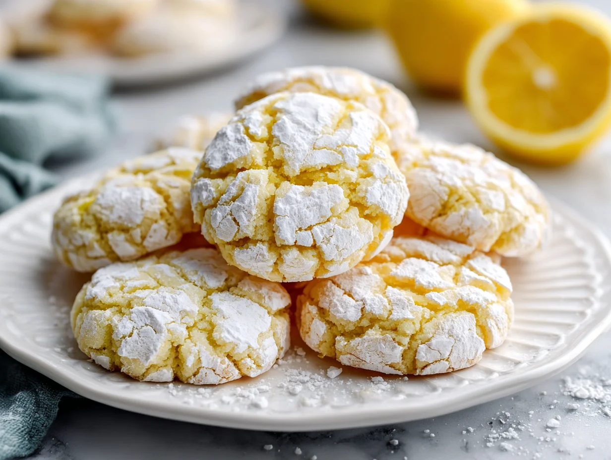 Lemon Crinkle Cookies