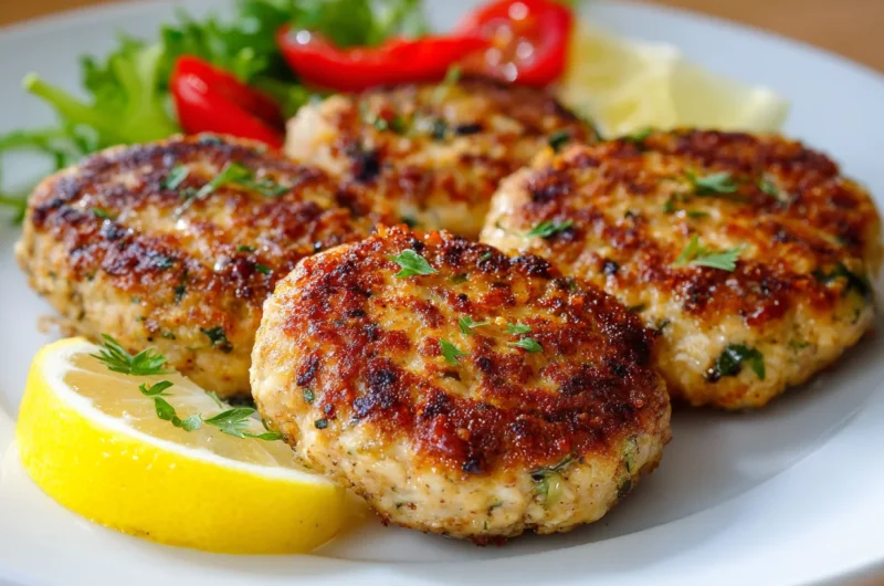 Zesty Mediterranean Chicken Patties Recipe
