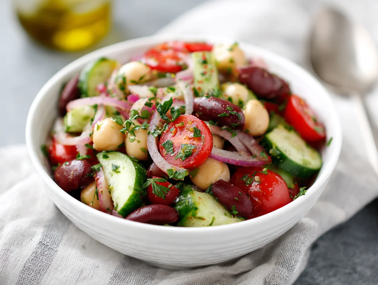 Mediterranean Diet Bean Salad