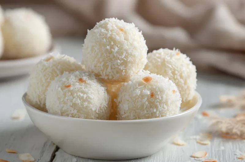 Simple No Bake Coconut Cream Balls Recipe