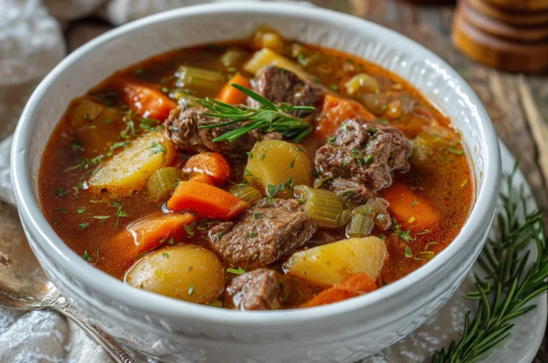 Classic Old Fashioned Vegetable Beef Soup Recipe