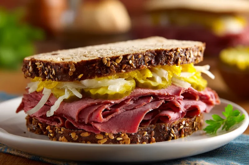 Deli Style Pastrami on Rye Sandwich Recipe
