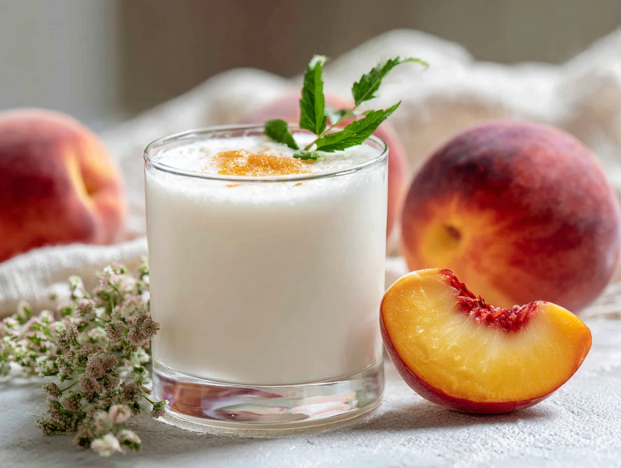 Peaches and Cream Cocktail