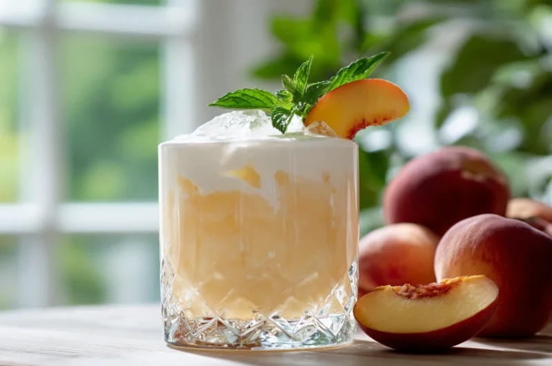 Fruity Peaches and Cream Cocktail Recipe