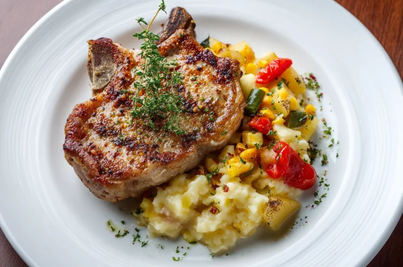 Hearty Pork Chop and Potato Bake Recipe