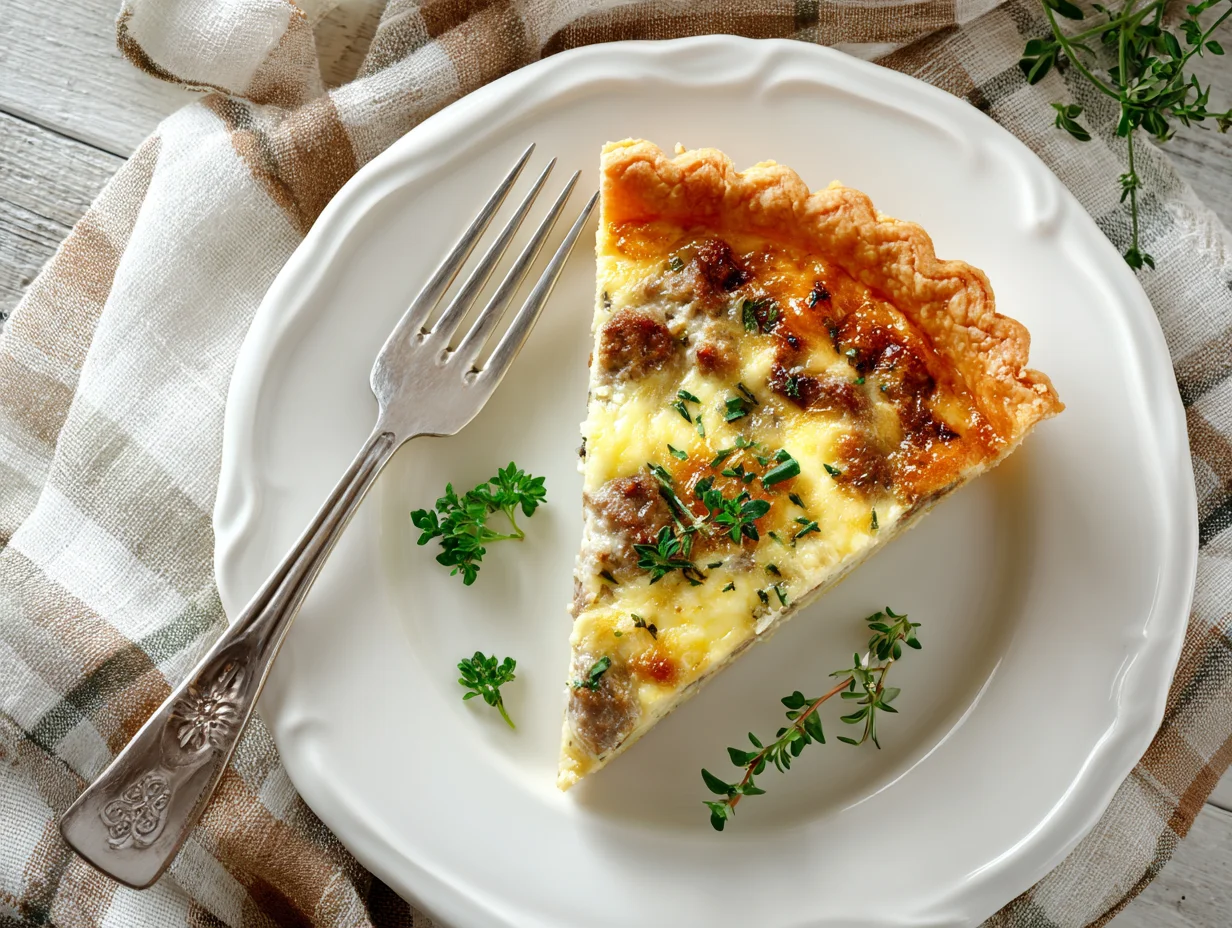 Quiche with Sausage Gravy