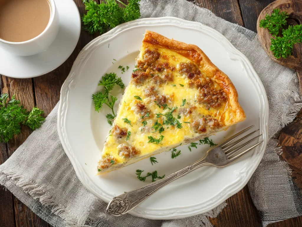 Quiche with Sausage Gravy