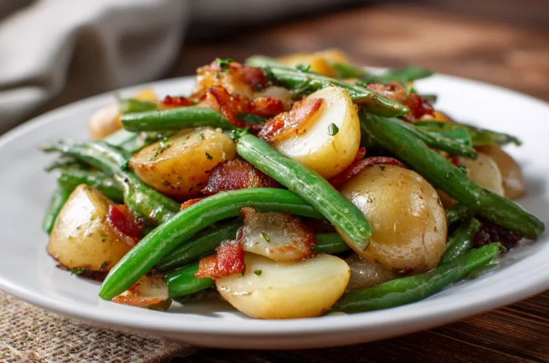 Ranch Green Beans and Potatoes with Bacon Recipe