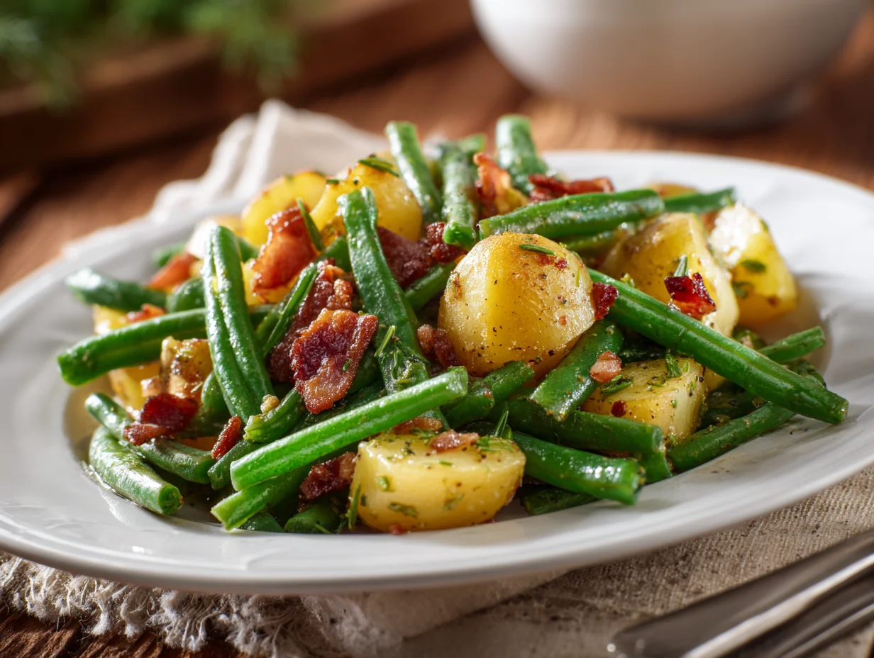 Ranch Green Beans and Potatoes with Bacon
