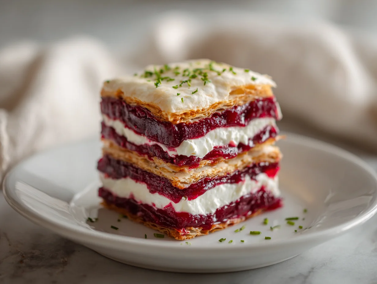 Roasted Beet Feta Napoleons
