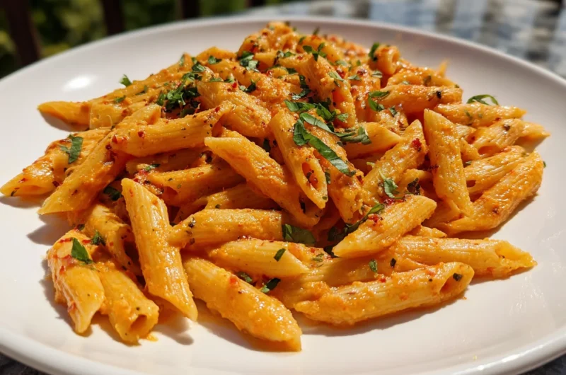 Smoky Roasted Red Pepper Pasta Recipe